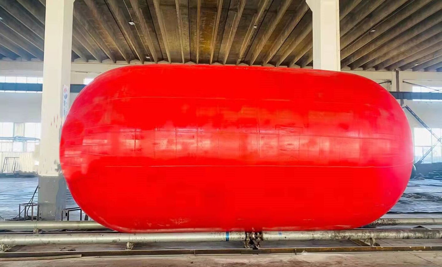 red pneumatic fender